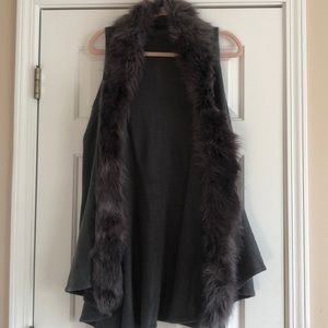 Fur Trimmed Vest